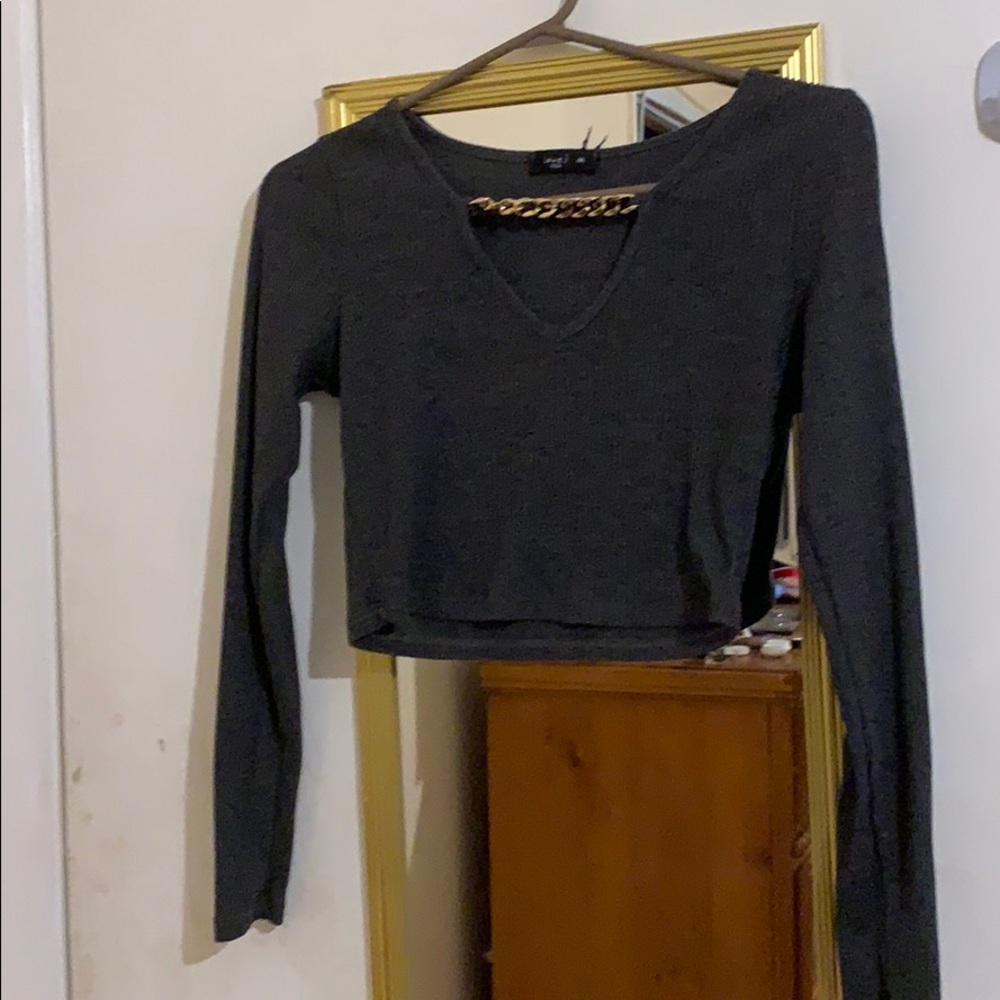 Gray Chain top